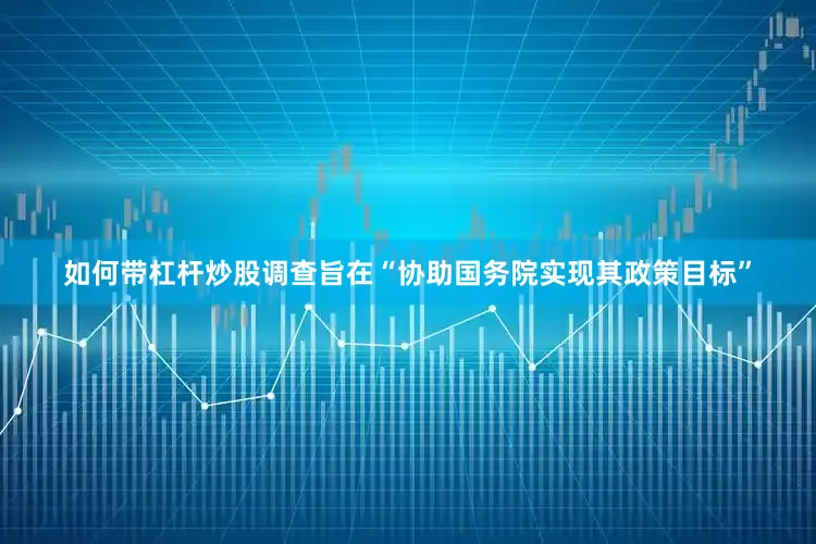 如何带杠杆炒股调查旨在“协助国务院实现其政策目标”